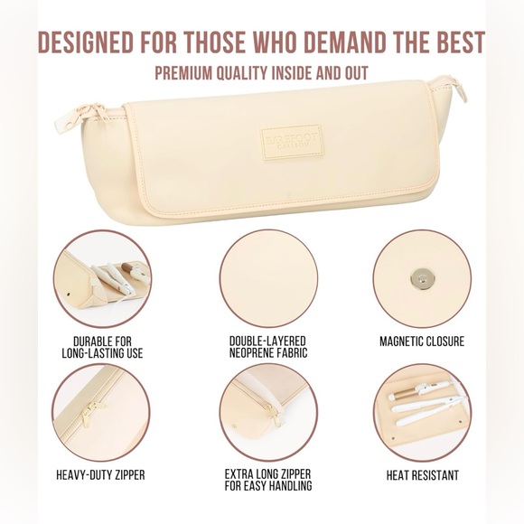 BAREFOOT CARIBOU Hair Tools Travel Bag and Heat Resistant Mat - Picture 3 of 9